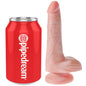 KING COCK - REALISTISCHER PENIS MIT EIER 13.5 CM LEICHT
