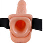 FETISH FANTASY SERIES - ADJUSTABLE STRAP-ON WITH REMOTE CONTROL, REALISTIC PENIS WITH TESTICLES 23 CM