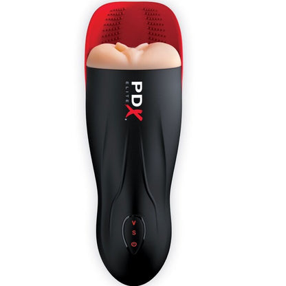 PDX ELITE - STROKER FUCK-O-MATIC VAGINA DUAL VIBRATION, PENIS & TESTICLES