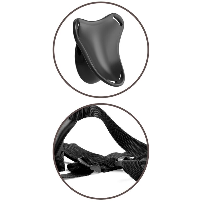 KING COCK - ELITE ADJUSTABLE HARNESS WITH DILDO 6 INCHES FOR BEGINNERS