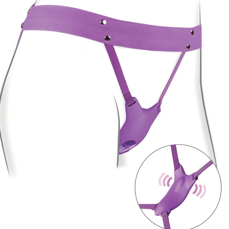 FANTASY FOR HER - VIBRATING BUTTERFLY HARNESS, RECHARGEABLE & WIRELESS REMOTE