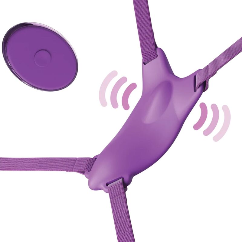 FANTASY FOR HER - VIBRATING BUTTERFLY HARNESS, RECHARGEABLE & WIRELESS REMOTE