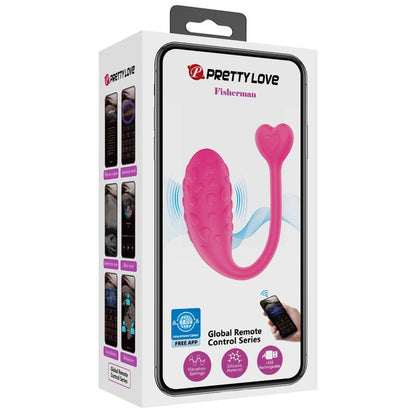 PRETTY LOVE - APP-CONTROLLED PINK FISHER VIBRATION EGG