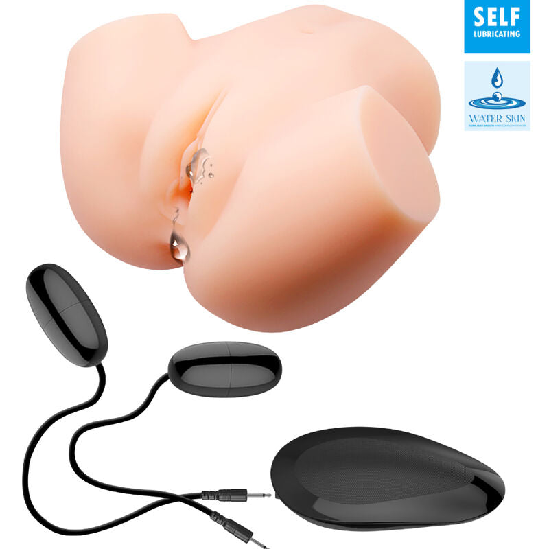 CRAZY BULL - REALISTIC VAGINA AND ANUS DOUBLE VIBRATOR
