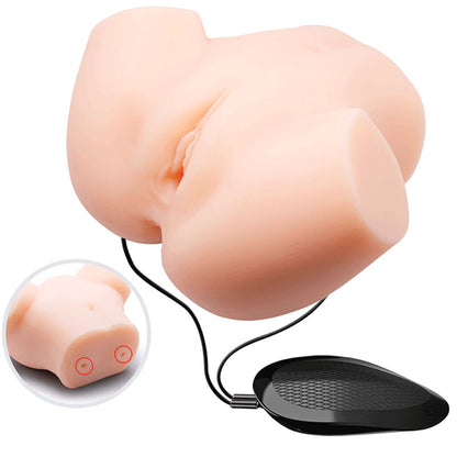 CRAZY BULL - REALISTIC VAGINA AND ANUS DOUBLE VIBRATOR