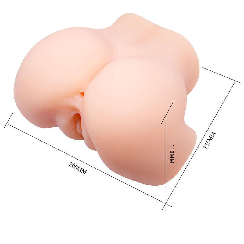 CRAZY BULL - REALISTIC VAGINA AND ANUS DOUBLE VIBRATOR