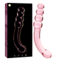 NEBULA SERIES BY IBIZA - MODEL 14 BOROSILICATE GLASS DILDO PINK 18.5 CM -O- 3 CM