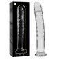 NEBULA SERIES BY IBIZA - MODEL 16 DILDO BOROSILICATE GLASS CLEAR 18.5 CM -O- 3 CM