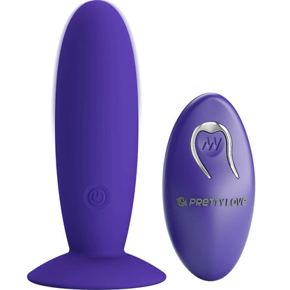 PRETTY LOVE - YOUTH PLUG ANAL VIBRATOR WITH REMOTE CONTROL VIOLET