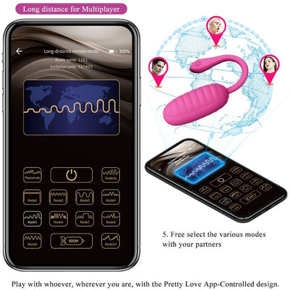 PRETTY LOVE - CATALINA PINK RECHARGEABLE VIBRATING EGG APP