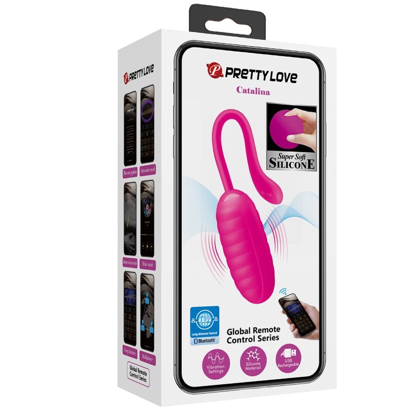 PRETTY LOVE - CATALINA PINK RECHARGEABLE VIBRATING EGG APP