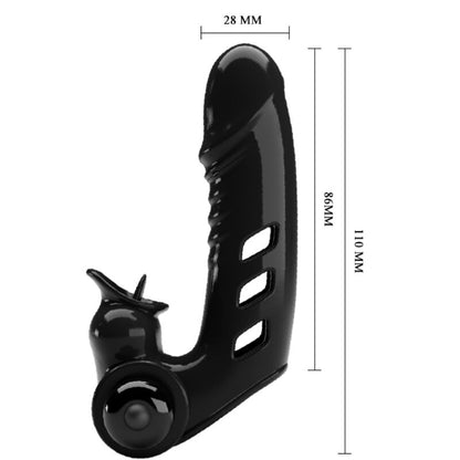 PRETTY LOVE - CORBIN BLACK VIBRATOR FINGER SLEEVE