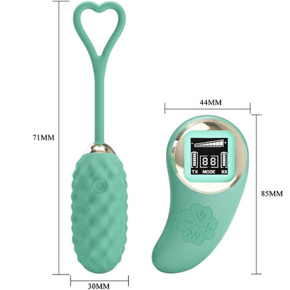 PRETTY LOVE - VIVIAN GREEN VIBRATING EGG WITH REMOTE CONTROL