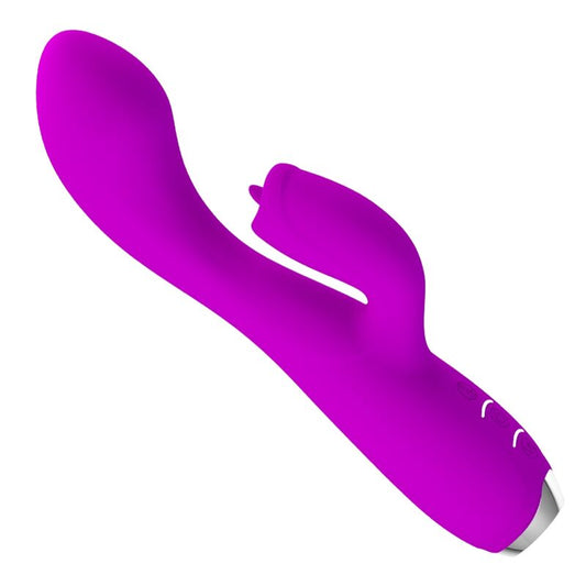 PRETTY LOVE - GLORIA RECHARGEABLE RABBIT VIBRATOR, WATERPROOF, PURPLE