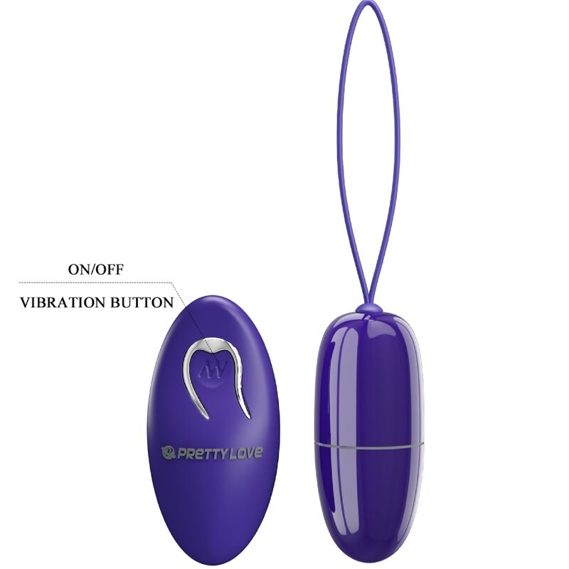PRETTY LOVE - SELKIE YOUTH MINI VIBRATING EGG PURPLE REMOTE CONTROL
