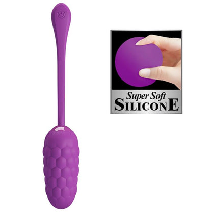 PRETTY LOVE - VIBRATING EGG WITH PURPLE RECHARGEABLE SEATEXTURE