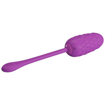 PRETTY LOVE - VIBRATING EGG WITH PURPLE RECHARGEABLE SEATEXTURE