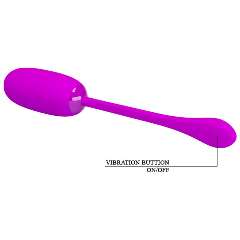 PRETTY LOVE - JULIUS WATERPROOF, RECHARGEABLE VIBRATING EGG PURPLE