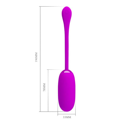 PRETTY LOVE - JULIUS WATERPROOF, RECHARGEABLE VIBRATING EGG PURPLE