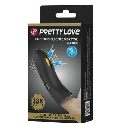 PRETTY LOVE - MARICO BLACK ELECTROSTIMULATOR FINGER SLEEVE