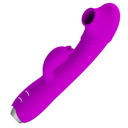 PRETTY LOVE - REGINA RECHARGEABLE VIBRATOR SUCTION GEL PURPLE