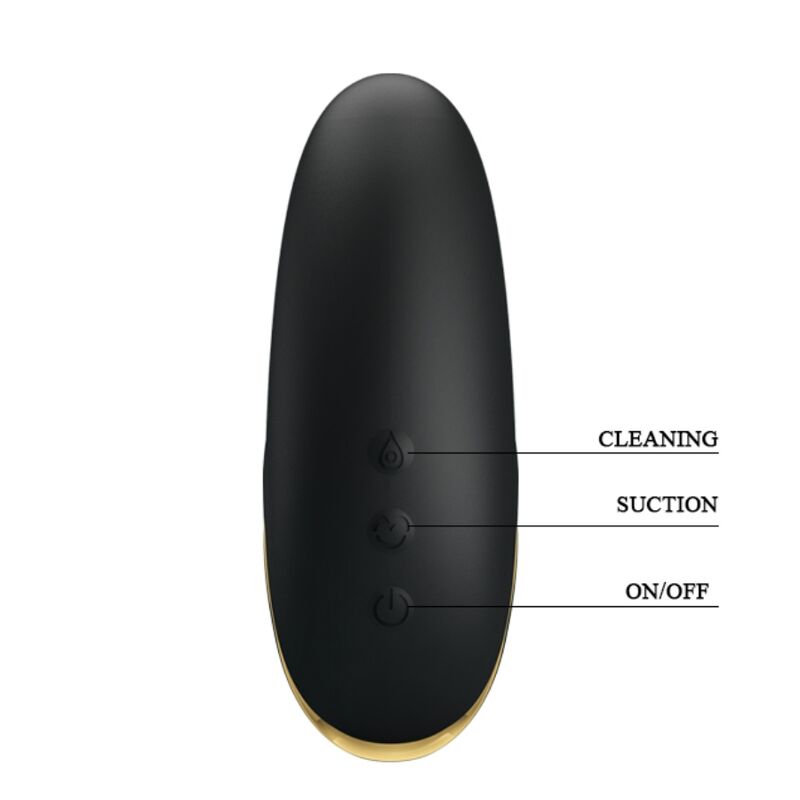 PRETTY LOVE - LUXURY RECHARGEABLE SUCKING MASSAGER BLACK