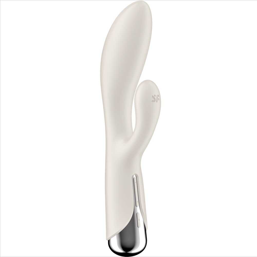 SATISFYER - SPINNING RABBIT 1 CLITORAL AND G-SPOT STIMULATION BEIGE