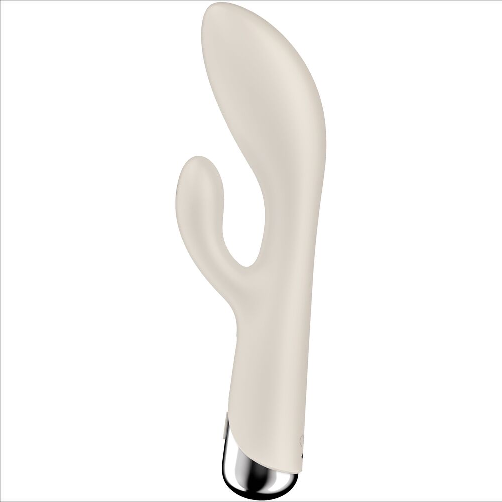 SATISFYER - SPINNING RABBIT 1 CLITORAL AND G-SPOT STIMULATION BEIGE