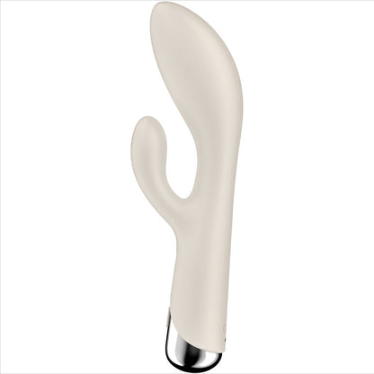 SATISFYER - SPINNING RABBIT 1 CLITORAL AND G-SPOT STIMULATION BEIGE