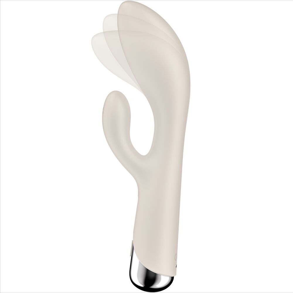 SATISFYER - SPINNING RABBIT 1 CLITORAL AND G-SPOT STIMULATION BEIGE