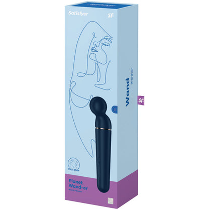 SATISFYER - PLANET WAND VIBRATOR MASSAGER BLUE