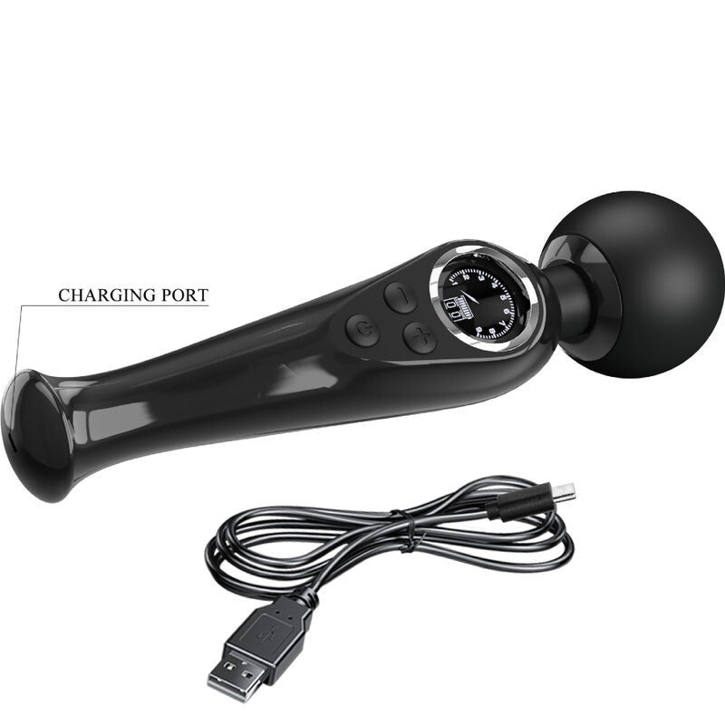 PRETTY LOVE - SKYLER WAND VIBRATOR BLACK