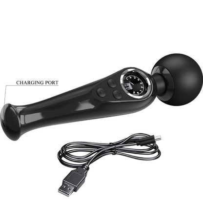 PRETTY LOVE - SKYLER WAND VIBRATOR BLACK
