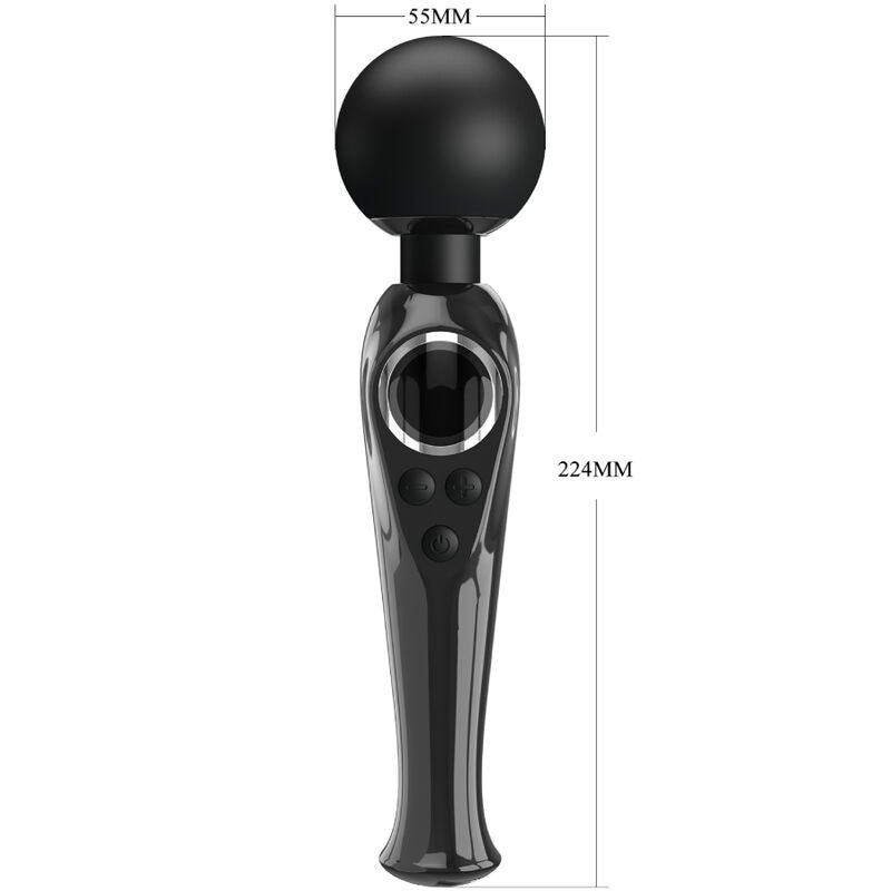 PRETTY LOVE - SKYLER WAND VIBRATOR BLACK