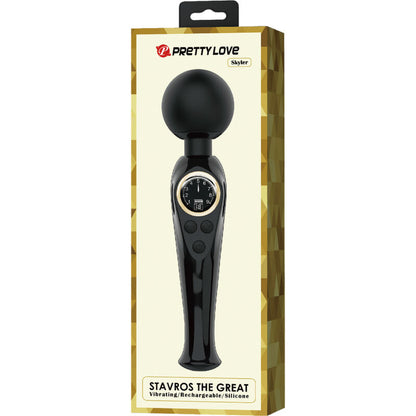 PRETTY LOVE - SKYLER WAND VIBRATOR BLACK