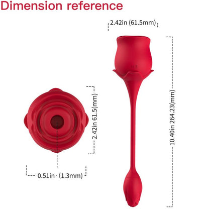 ARMONY - PINK CLITORAL SUCKER & VIBRATOR 10 MODES RED