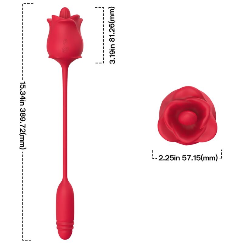 ARMONY - 3-IN-1 PINK, STIMULATOR, SUCTION AND UP&DOWN FUNCTION WITH RED TAIL