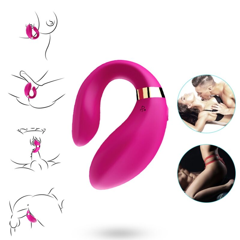 ARMONY - REMOTE CONTROL COUPLE'S VIBRATOR FUCHSIA