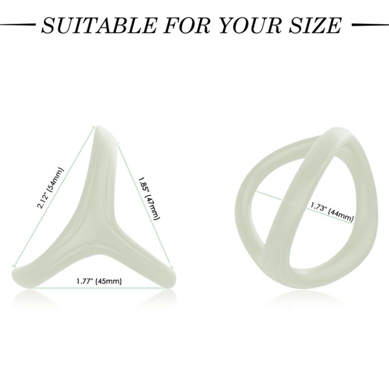 ARMONY - SAFE DOUBLE SILICONE RING LUMINOUS