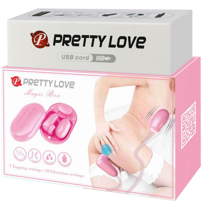 PRETTY LOVE - MAGIC BOX VIBRATION BALL & PINK STIMULATOR