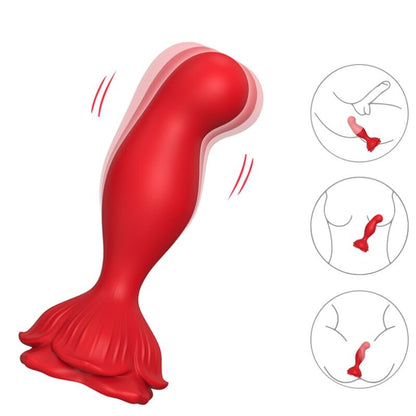 ARMONY - PINK VIBRATOR & ANALE PLUG REMOTE CONTROL RED