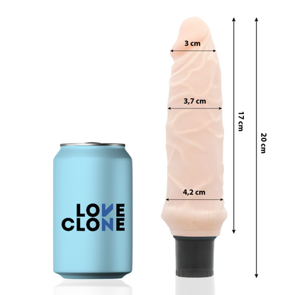 LOVECLONE - IVAR SELF-LUBRICATING VIBRATOR 20 CM -Ø- 3.7 CM