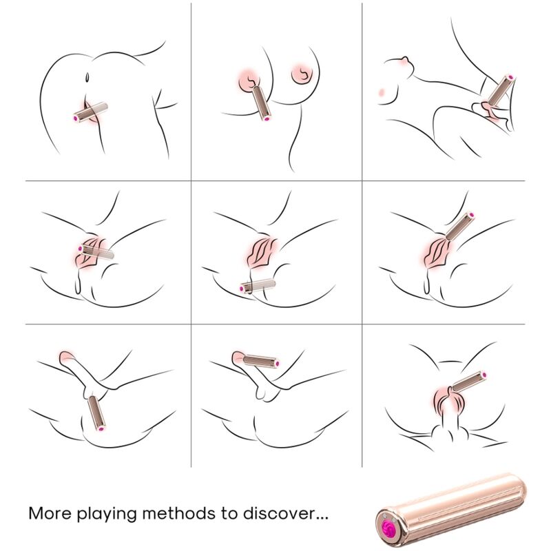 ARMONY - TENSION HEAD VIBRATOR BALL GOLD 2 CM x 8.8 CM