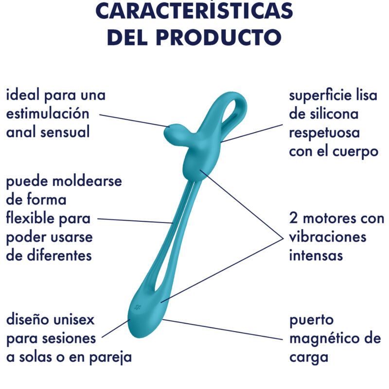 SATISFYER - PLUG & PLAY 1 FLEXIBLE MULTI-VIBRATOR