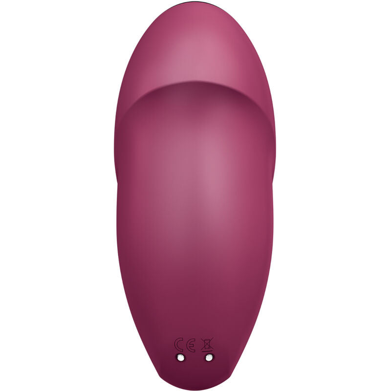 SATISFYER - TAP & CLIMAX 1 CLITORAL VIBRATOR RED