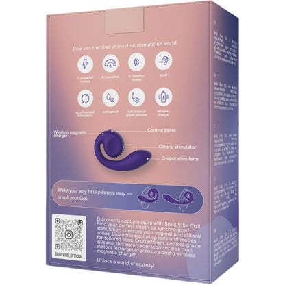 SNAIL VIBE - GIZI DUAL STIMULATOR VIOLET