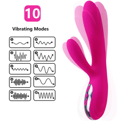 ARMONY - FLEXIBLE VIBRATOR & STIMULATOR WITH FUCHSIA WARMING EFFECT