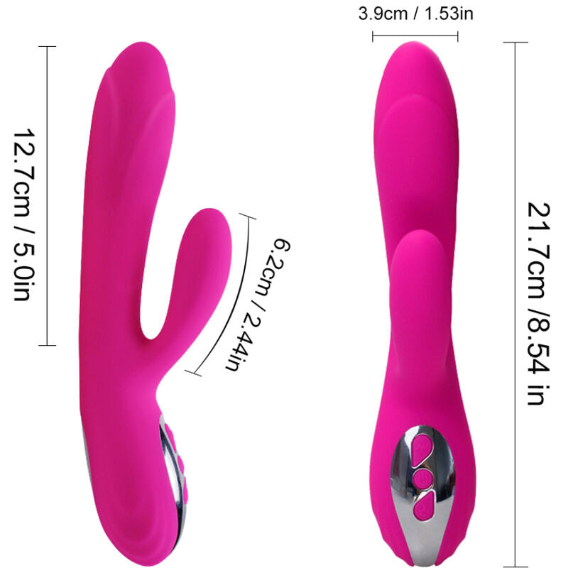 ARMONY - FLEXIBLE VIBRATOR & STIMULATOR WITH FUCHSIA WARMING EFFECT