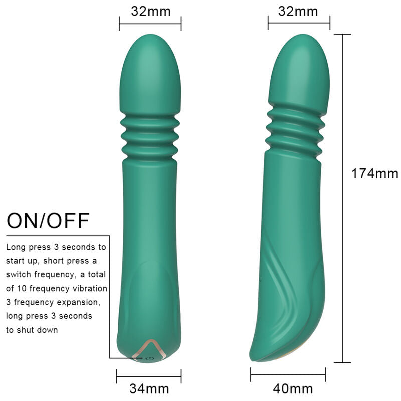 ARMONY - GREEN G-SPOT VIBRATOR & STRAP-ON