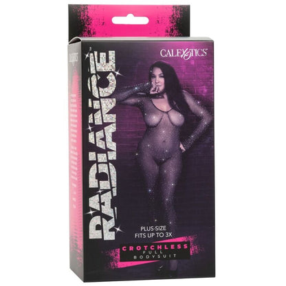 CALEXOTICS - RADIANCE PLUS SIZE RHINE OPEN CROTCH BODYSUIT